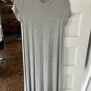 Gray colored jersey dress in medium size